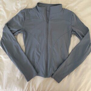 Blue Athletic Full Zip Jacket in Size Small